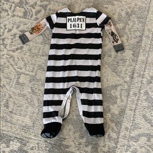 Toddler convict/inmate Halloween costume